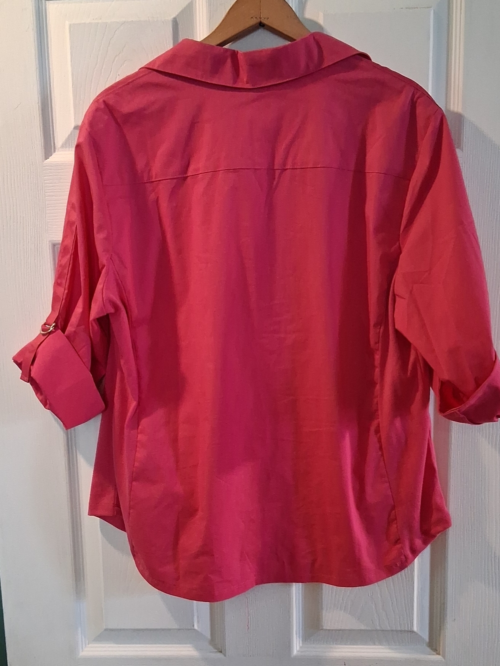 Zac & Rachel Bright Pink Button-Down Roll Sleeve Shirt - Picture 4 of 4